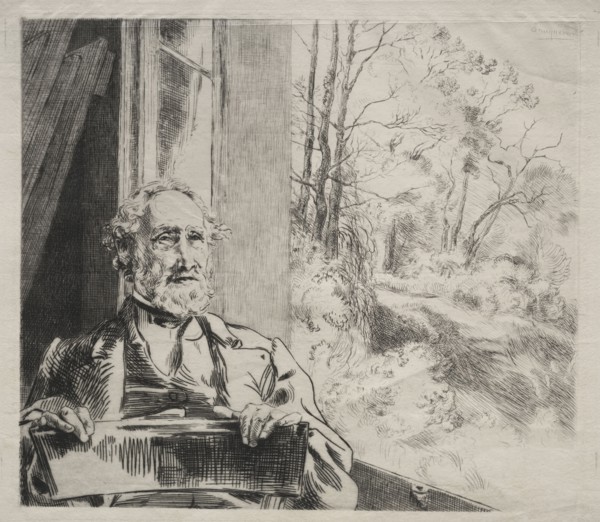 Meyer-Heine, c. 1872. Félix Bracquemond (French, 1833-1914), Alfred Cadart. Etching; sheet: 25 x 36