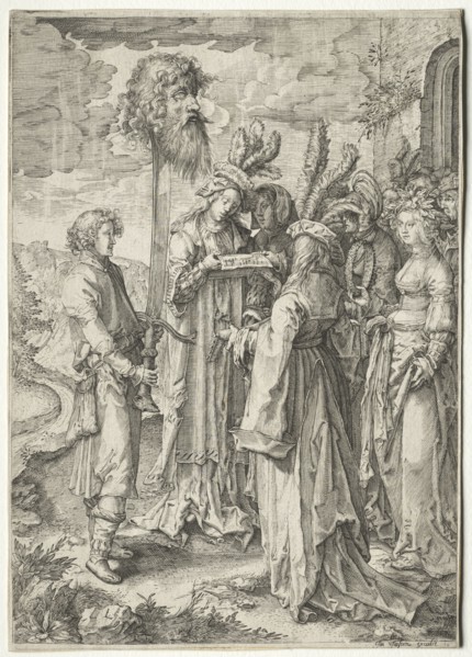 David with the Head of Goliath: David with the Head of Goliath, 1620s-1630s. Pieter Serwouters
