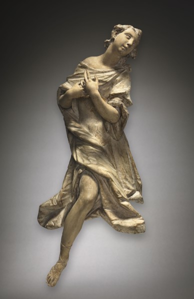Kneeling Angel, c. 1760. Ignaz Günther (German, 1725-1775). Gessoed and painted wood; overall: 83.5
