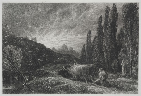 The Early Plowman, before 1861. Samuel Palmer (British, 1805-1881). Etching