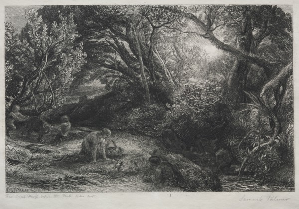 The Morning of Life, 1860-1861. Samuel Palmer (British, 1805-1881). Etching