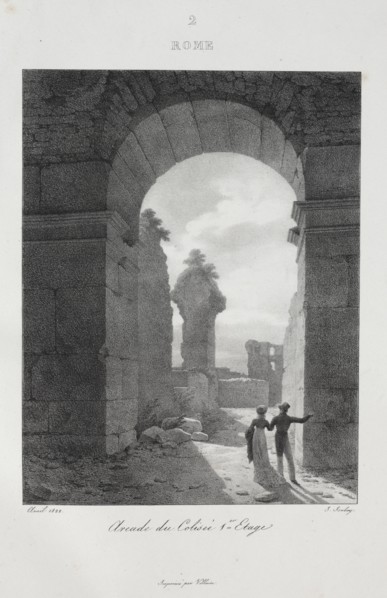 Voyage en Italie en 1822, 1833. Jean-Baptiste Isabey (French, 1767-1855). Lithograph