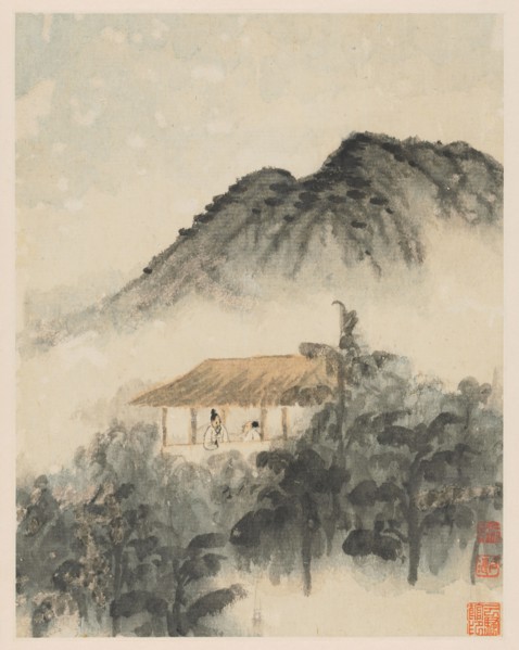 Reminiscences of Qinhuai River, 1642-1707. Shitao (Chinese, 1642-1707). Album leaf, ink and color