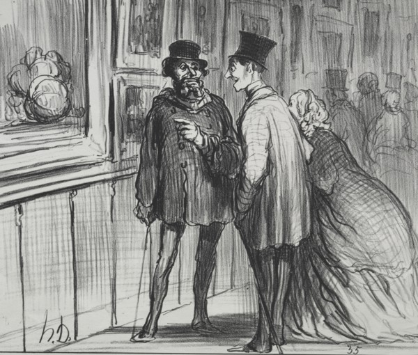 Published in le Charivari (27 April 1859): The Exhibition of 1859 (plate 8): The painter who had a