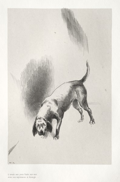 La Maison hantée:  He Held His Eyes Fixed on Me with Such a Strange Expression, 1896. Odilon Redon