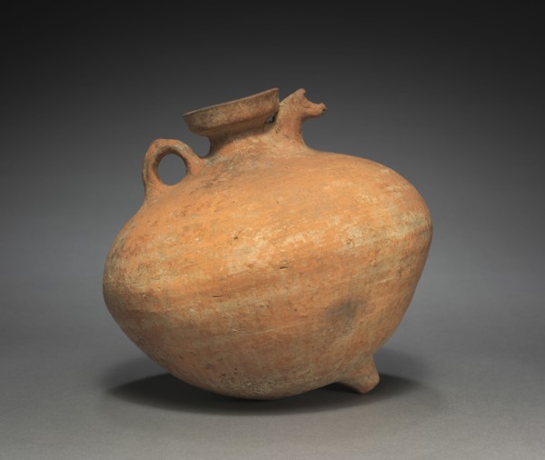 Rhyton, c. 1000-800 BC. Iran, Amlash, 11th-9th century BC. Terracotta; overall: 18.2 x 19.1 cm (7