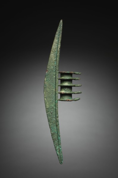 Halberd, c. 1000 BC. Iran, Amlash, 11th century BC. Bronze; overall: 33.5 x 4.2 x 9.8 cm (13 3/16 x