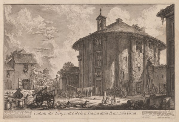 Views of Rome:  The Temple of Portunus (?), 1758. Giovanni Battista Piranesi (Italian, 1720-1778).