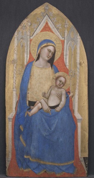 Madonna and Child Enthroned, c. 1350. Master of San Lucchese (Italian, c. 1335-1380). Tempera and