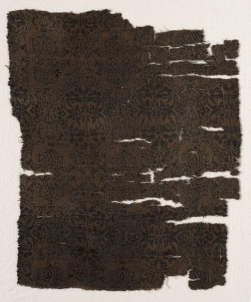 Fragment, 1100s - early 1200s. Iran or Iraq ?, 12th-early 13th century. Compound twill weave, silk;