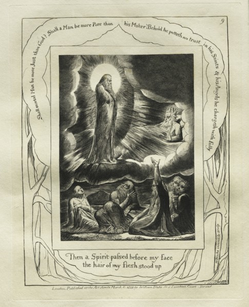 The Book of Job:  Pl. 9, Then a Spirit passed before my face / the hair of my flesh stood up, 1825.
