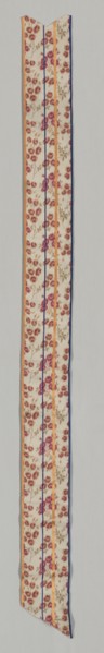 Ribbon, c. 1870s. France, late 19th century. Silk; overall: 134.6 x 10.8 cm (53 x 4 1/4 in.)