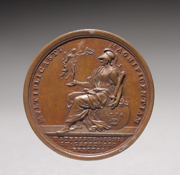 Portrait of Pope Clement XII Corsini (reverse), 1734. Ottone Hamerani (Italian, 1694-1761). Bronze;