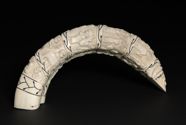 Carved Tooth, late 1800s. Central Africa, Democratic Republic of the Congo, late 19th century.