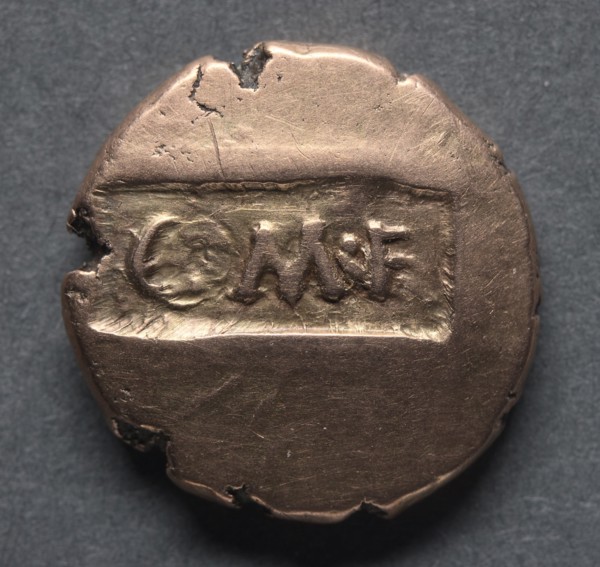 Verica Stater (reverse), c. 10-40 A.D.. England (Ancient Britain), 1st century A.D.. Gold