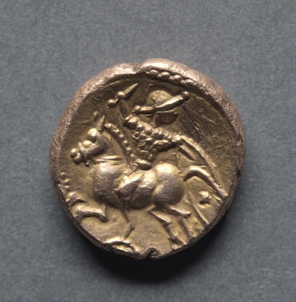 Tasciovanus Riconi Stater (reverse), c. 20 B.C. - 10 A.D.. England (Ancient Britain), 1st century B