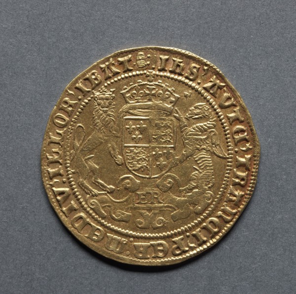 Sovereign of Twenty Shillings (obverse), 1550-1553. England, Edward VI, 1547-1553. Gold