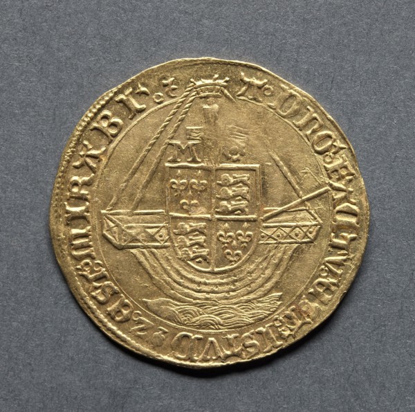 Angel (reverse), 1553-1554. England, Mary, 1553-1554. Gold