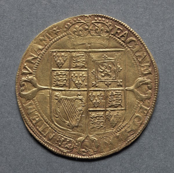 Laurel (reverse), 1619-1620. England, James I, 1603-1625. Gold