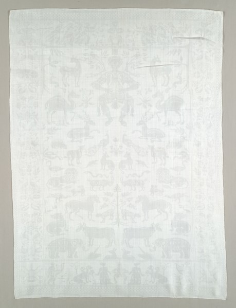 Napkin, c. 1675. Flanders, 17th century. Damask: linen; overall: 96 x 70.8 cm (37 13/16 x 27 7/8 in