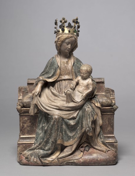 Enthroned Virgin with the Writing Christ Child, c. 1400. Franco-Netherlandish, active Paris(?),