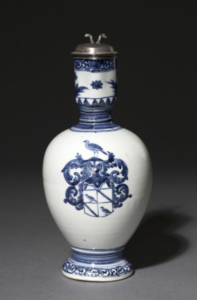 Jug with Silver Mounts: Arita Ware, c. 1662-1676. Barent van Leeuwen (Dutch, 1637-1682). Porcelain