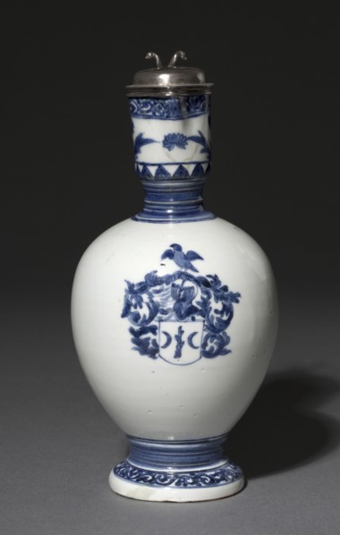 Jug with Silver Mounts: Arita Ware, c. 1662-1676. Barent van Leeuwen (Dutch, 1637-1682). Porcelain