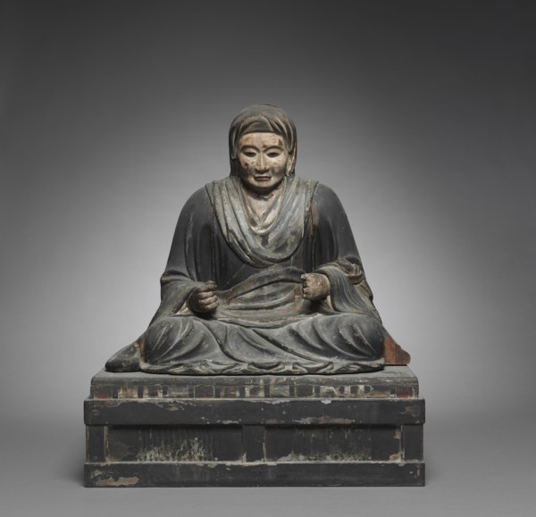 Portrait of the Mother of Hotto Kokushi, 17th Century. Japan, Edo Period (1615-1868). Wood with