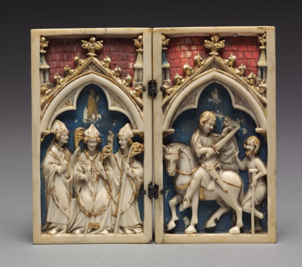 Diptych with Scenes from the Life of Saint Martin of Tours: The Consecration of Saint Martin as