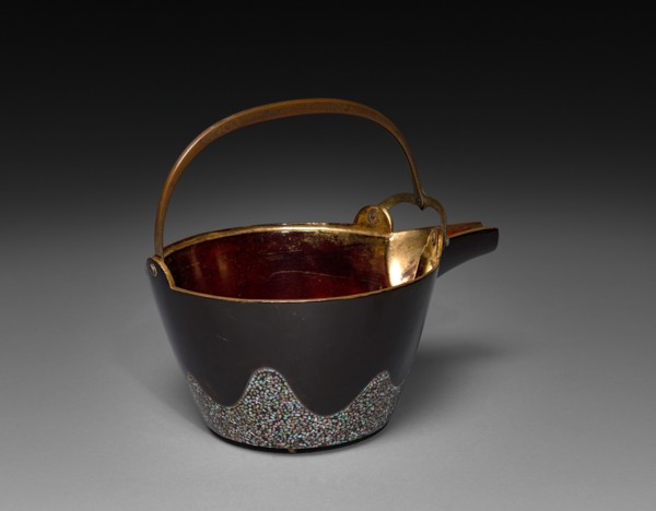 Wine Ewer, late 1700's. Japan, late 18th century. Lacquer, nacre and metal; overall: 15.9 x 20.3 cm