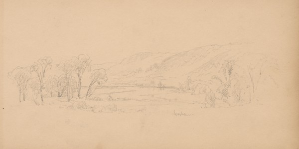 Sketchbook, page 06: "Gorham" (Maine), 1859. Sanford Robinson Gifford (American, 1823-1880).