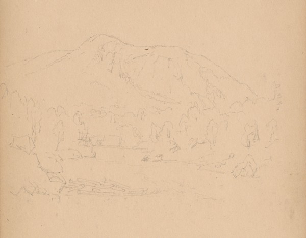 Sketchbook, page 08: Carter Mountian (?), 1859. Sanford Robinson Gifford (American, 1823-1880).