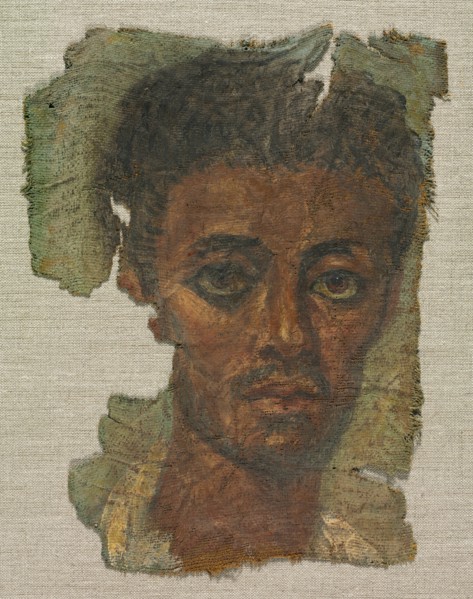 Funerary Portrait of a Man, c. 138-192. Egypt, Roman Empire, Antonine, early 2nd century AD.
