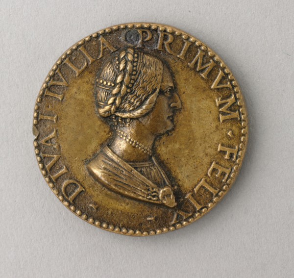 Diva Julia (obverse) Dubia Fortuna (reverse) , c. 1490. Antico (Italian, c. 1460-1528). Bronze;
