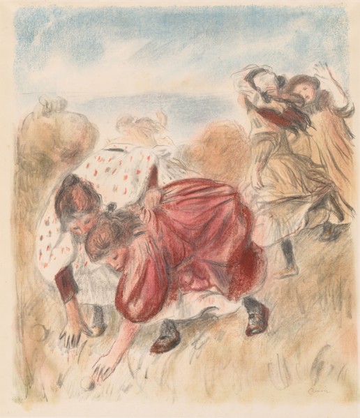 Children Playing Ball, 1900. Pierre-Auguste Renoir (French, 1841-1919). Lithograph; sheet: 76.6 x