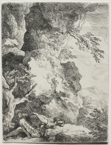 St. William, The Hermit Saint. Christian Wilhelm Ernst Dietrich (German, 1712-1774). Etching