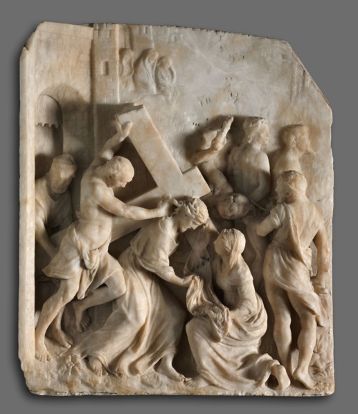 Christ Carrying the Cross with Saints Simon and Veronica, c. 1545. Workshop of Jacques Dubroeucq