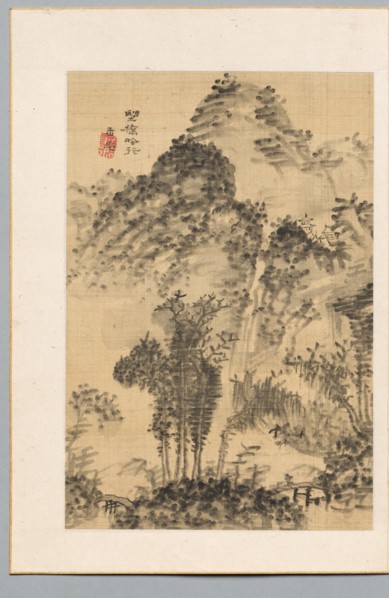 Wild Bridge, Poet's Walk, late 18th-early 19th century. Gyokudo Uragami (Japanese, 1745-1820).
