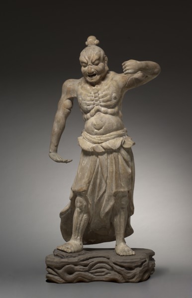 Pair of Guardian Kings (Nio), 1200s. Japan, Kamakura Period  (1185-1333). Chestnut and cypress