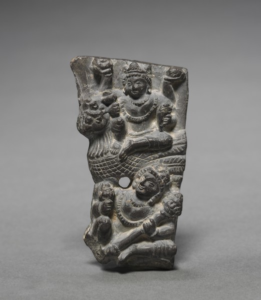 Vishnu, 700s. India, Kashmir, 8th century. Steatite; overall: 8 cm (3 1/8 in.).