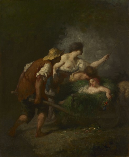 Return from the Fields, c. 1846-1847. Jean-François Millet (French, 1814-1875). Oil on fabric;