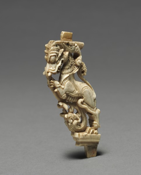 Carved Bracket, 1600s. South India, probably Madura area, 17th century. Ivory; overall: 10.2 cm (4