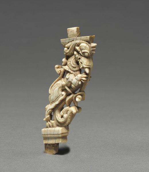 Carved Brackets, 1600s. South India, probably Madura area, 17th century. Ivory; overall: 10.2 cm (4
