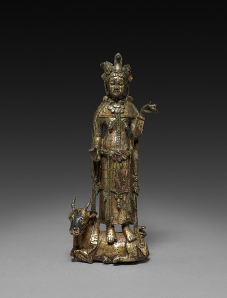 Maheshvara (Shiva) Standing on a Bull, Six Dynasties Period (317-581), Northern Qi Dynasty