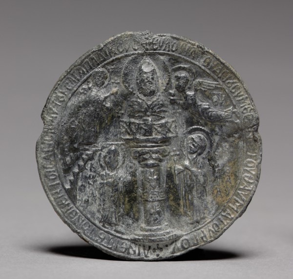 Pilgrim's Medallion with Saint Symeon the Younger, c. 1100. Byzantium, Syria, Byzantine period,