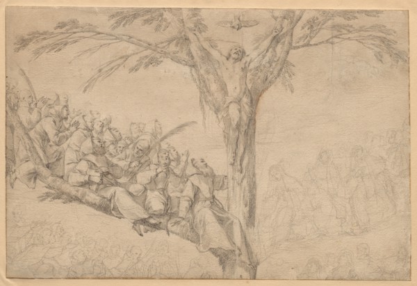 The Crucified Christ as the Tree of Life with Monks and Nuns, c. 1639. Laurent de La Hyre (French,