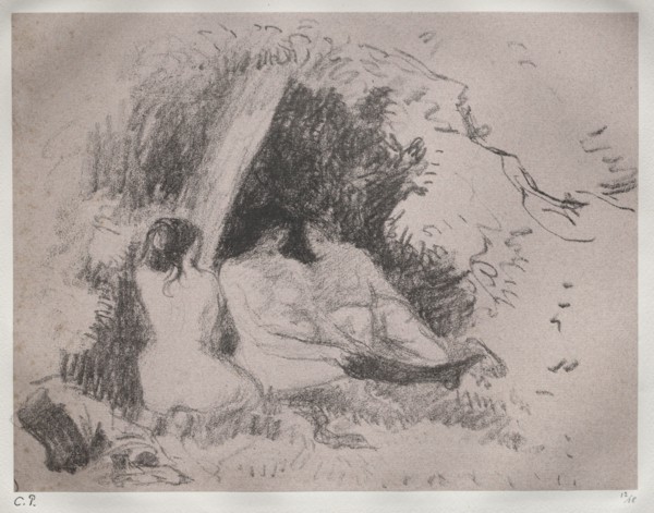 Nude Women, c. 1896. Camille Pissarro (French, 1830-1903). Lithograph