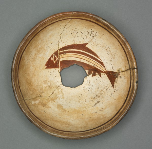 Bowl, c. 1000-1200. Southwest, New Mexico, Mimbres Valley, 11th-12th century. Earthenware; overall: