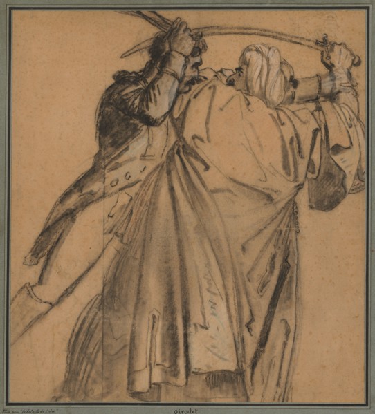 Two Arabs, for The Revolt of Cairo, c. 1810. Anne-Louis Girodet de Roucy-Trioson (French,