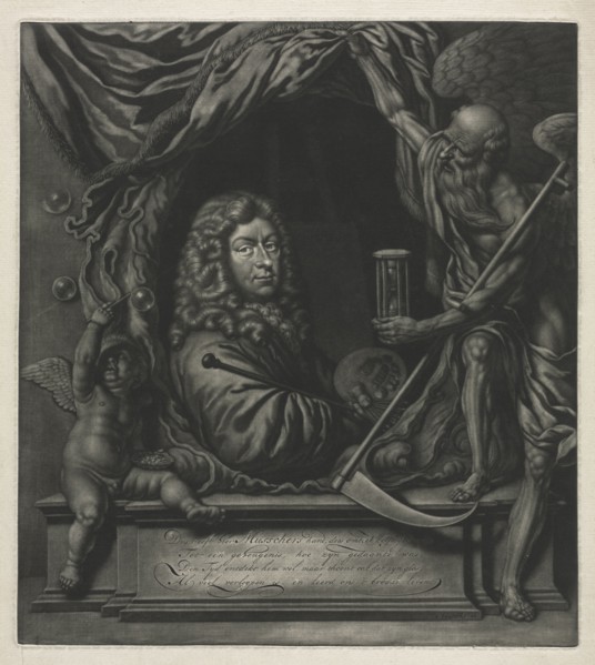 Self-Portrait, 1685. Michiel van Musscher (Dutch, 1645-1705). Mezzotint; plate: 31.3 x 28.1 cm (12